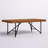 Table basse Winschoten Live Edge, noyer clair