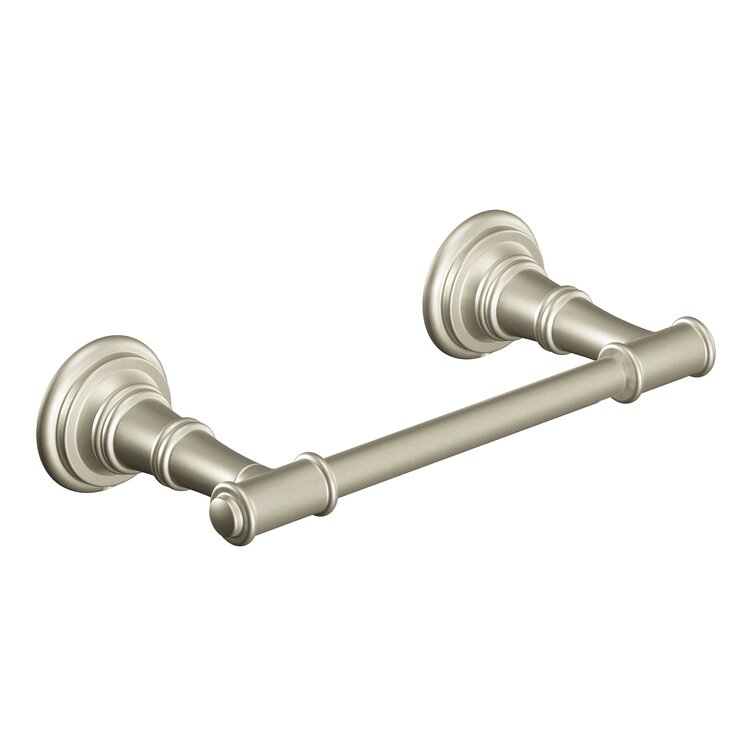 Moen Sage Brushed Nickel Freestanding Spring-loaded Toilet Paper Holder in  the Toilet Paper Holders department at