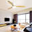 52 Inch Flush Mount Ceiling Fan DC 3 Solid Wood Fan Blade Noiseless Reversible Motor Remote Control With Light
