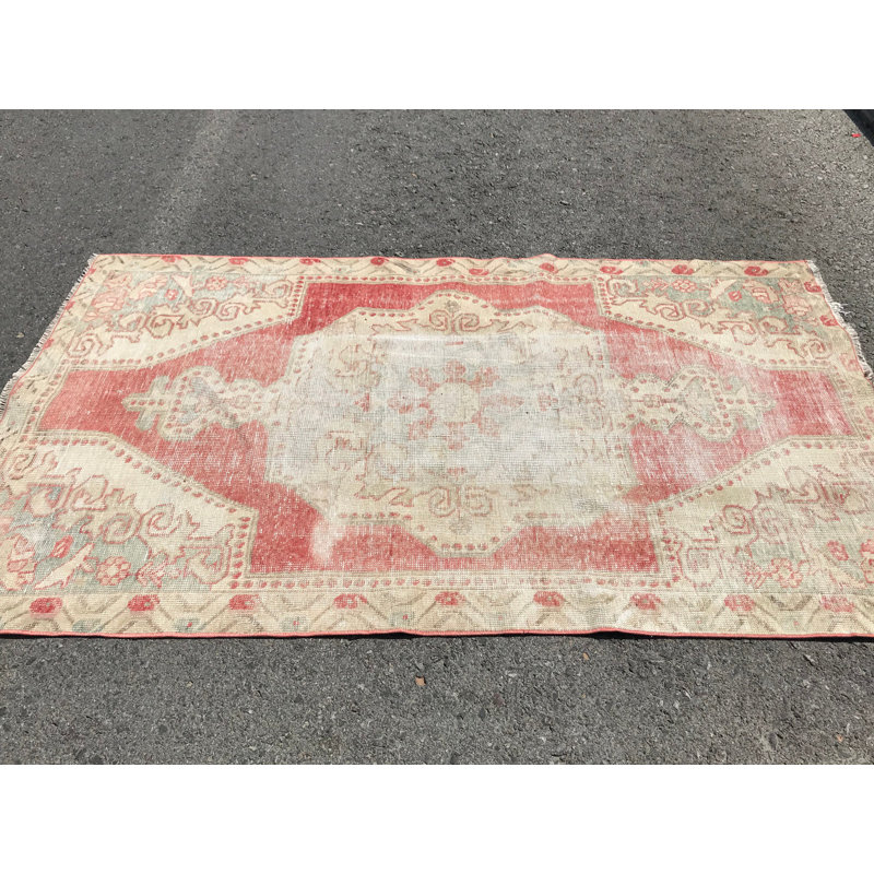 Tapis 4,3 x 7 pi, tapis marocains, tapis modernes roses, tapis rétro, tapis turc