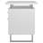White High Gloss 2-Drawer Computer Desk