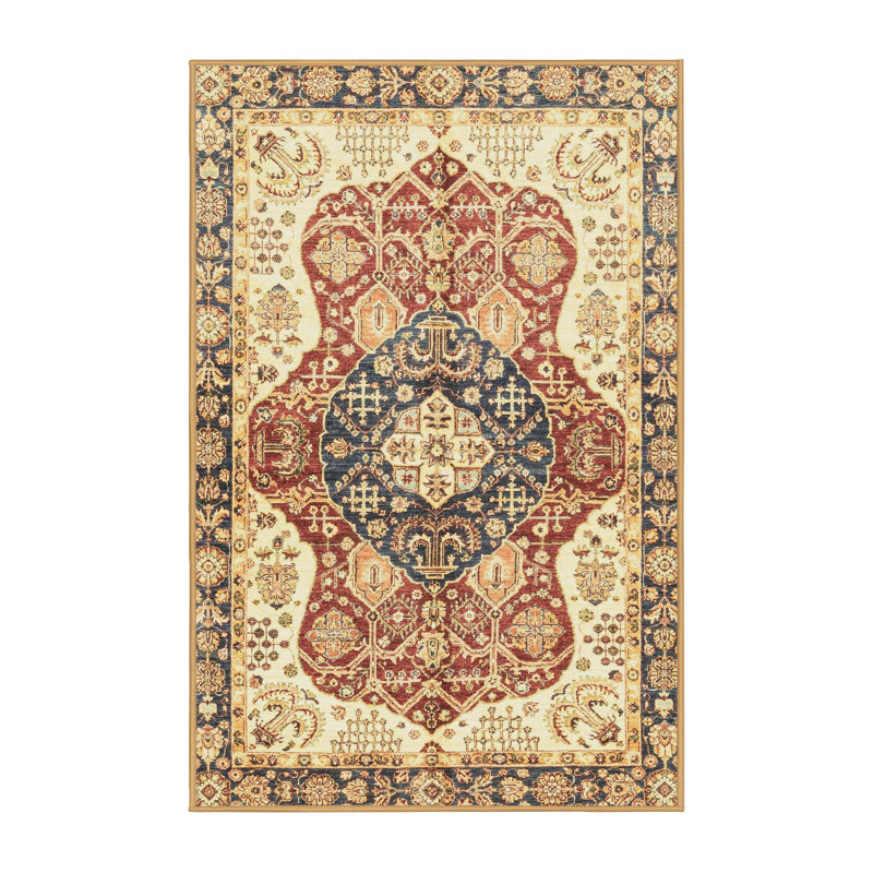 Abstract Indoor Rug, Rectangle 4' x 6'