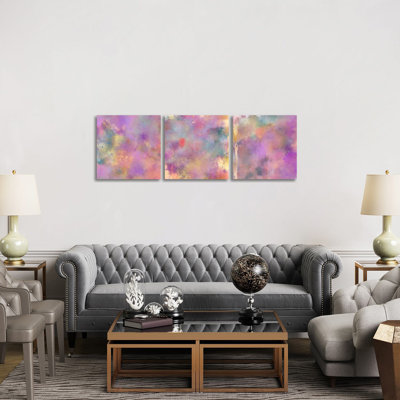 «Fairy Tale Triptych», ensemble d'art mural sur toile tendue (ensemble de 3)