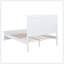 Grand lit traditionnel en bois, blanc-1107987859