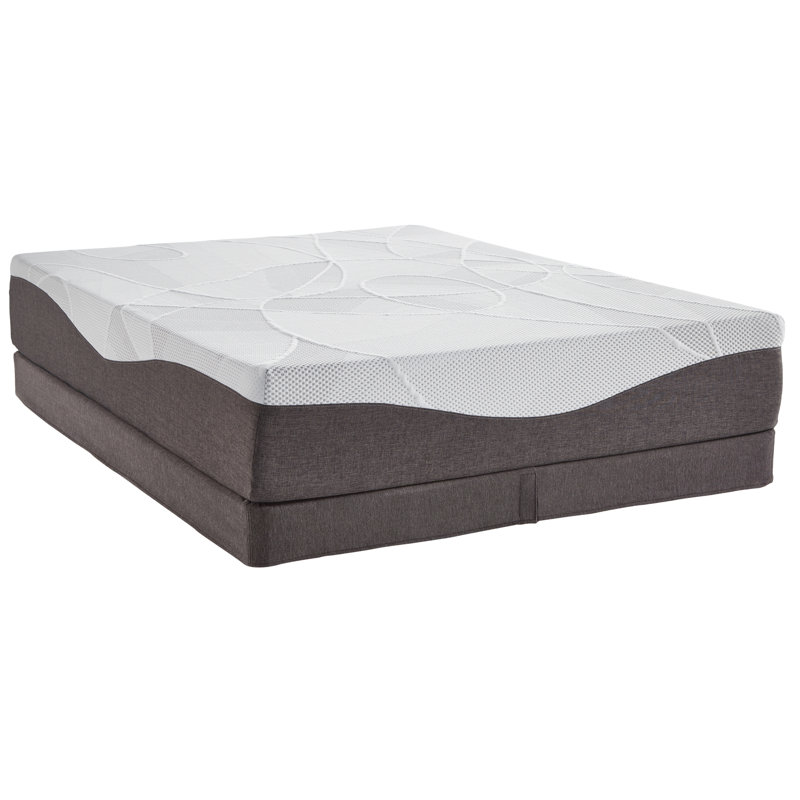 Slumber Solutions Renew Medium Gel Memory Foam Mattress Set, Twin XL, 14"