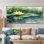 «Water Lotus Flower Tranquility At The Pond II», art mural Lotus pour le salon