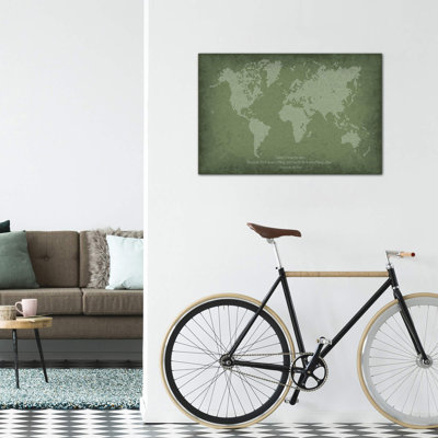 " Binary Code World Map "