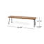 BANC INDUSTRIEL EN BOIS ET MÉTAL RECTANGULAIRE