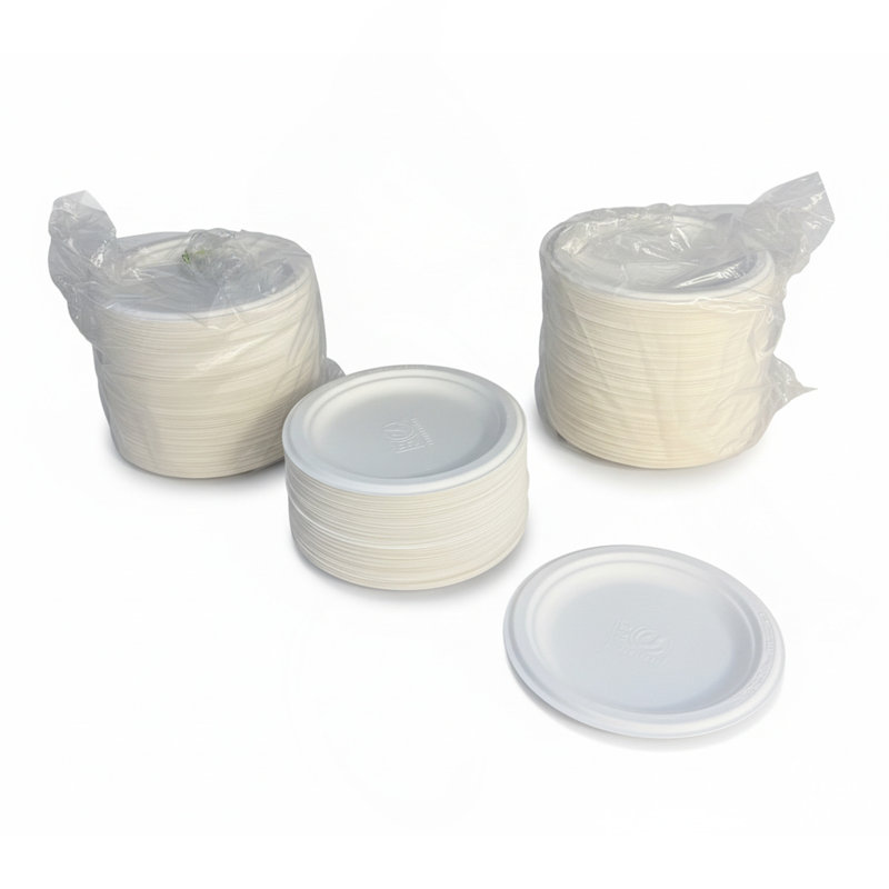 Ensemble de 6 assiettes royales Eco Premium, 1 comp, sans PFAS, 8 pochettes de 125 assiettes (1000 / CS)