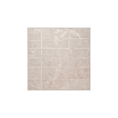 Tapis beige lavable à la machine