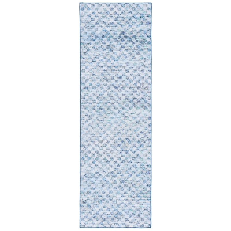Brisseida Tacoma Performance Machine Washable Abstract Rug, Runner 2'6" x 8'