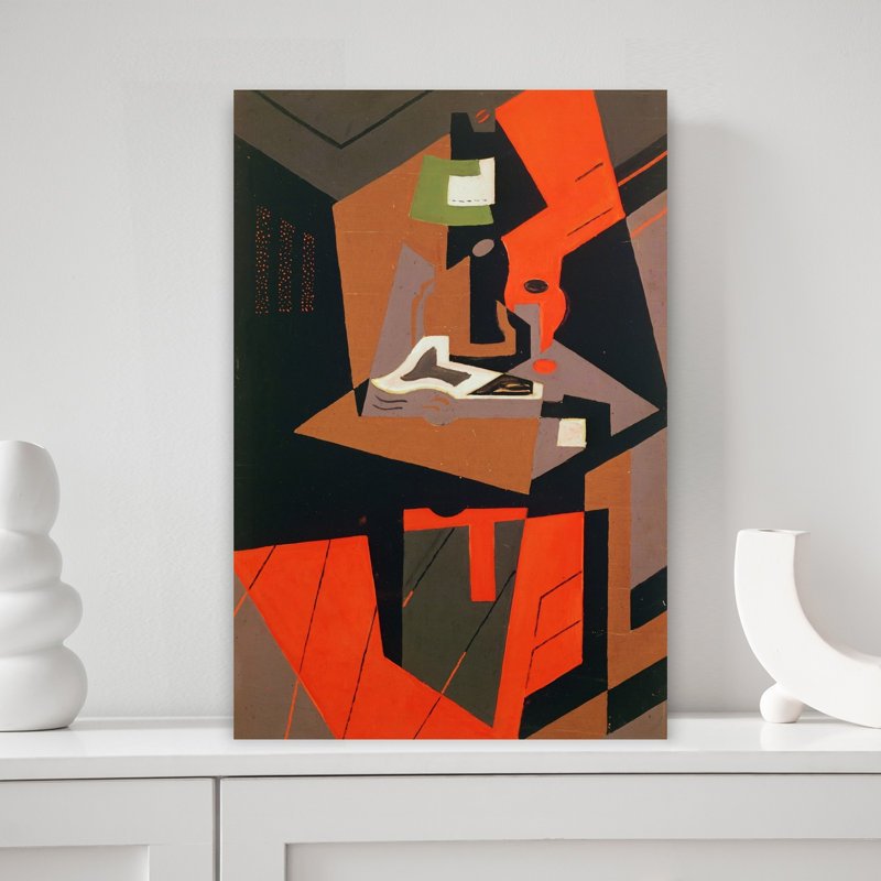 Composition abstraite contemporaine, impression murale, H 18 po x l 12 po