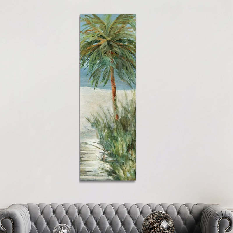 Beach Walk II by Domonique Brown - Panoramic Painting on Canvas, Wrapped Canvas, 152.4 cm H x 50.8 cm W x 1.91 cm D