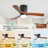 Nicola 42" Minimalist 3-Solid Wood Blade Flush Mount Ceiling Fan With Light  Remote Control And Timing Function-1275171375
