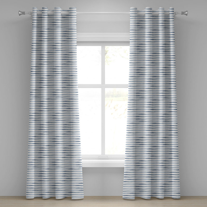 Sateen Semi Sheer Curtain Pair, 50" W x 96" L