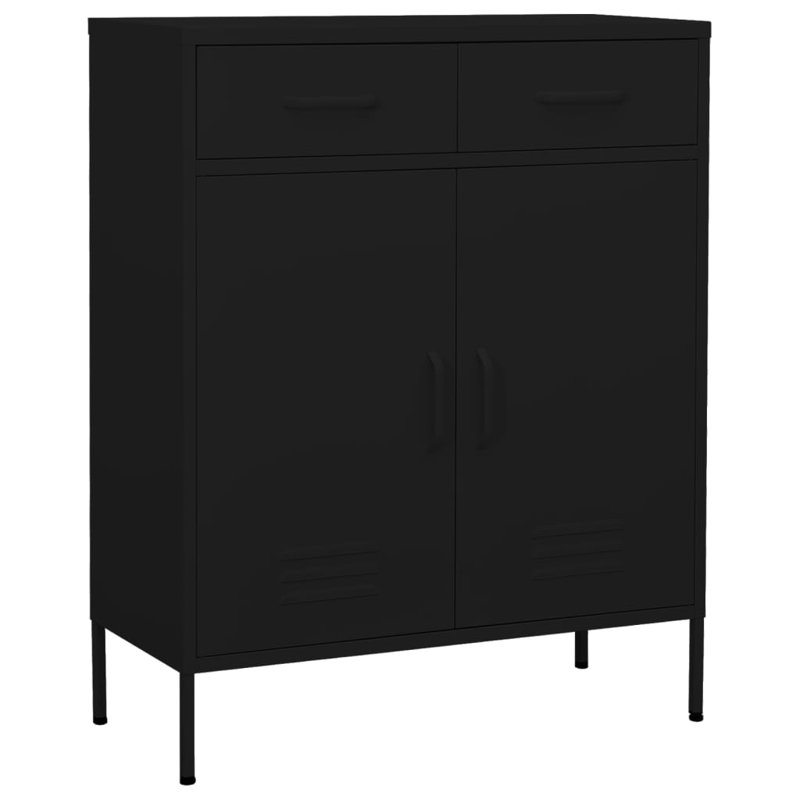 Organisateur de rangement en acier noir