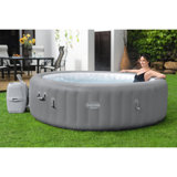 Bestway SaluSpa Grenada AirJet Inflatable Hot Tub with 190 Soothing Jets, Gray