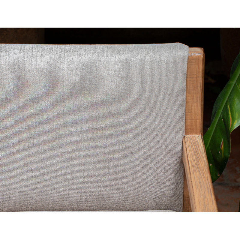Canapé à accoudoirs encastrés Cassell, Tissu beige 161