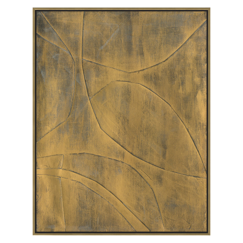 «Gilded Contours 1» par Stramel, Renee, H 30 po x l 23 po