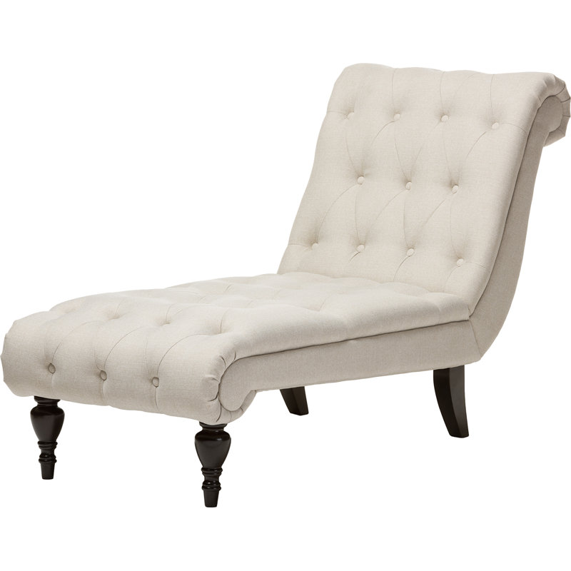 Chaise longue Colegrove, Beige clair