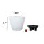 Ensemble de 2 pots à fleurs avec réservoir-585727352