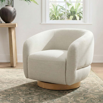 Fauteuil rembourré pivotant