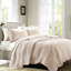 Courtepointe réversible à bords festonnés en rosé - 3 pièces, microfibre, rembourrage 90% coton, literie légère réversible, bords, attrayant-117329203-117329207