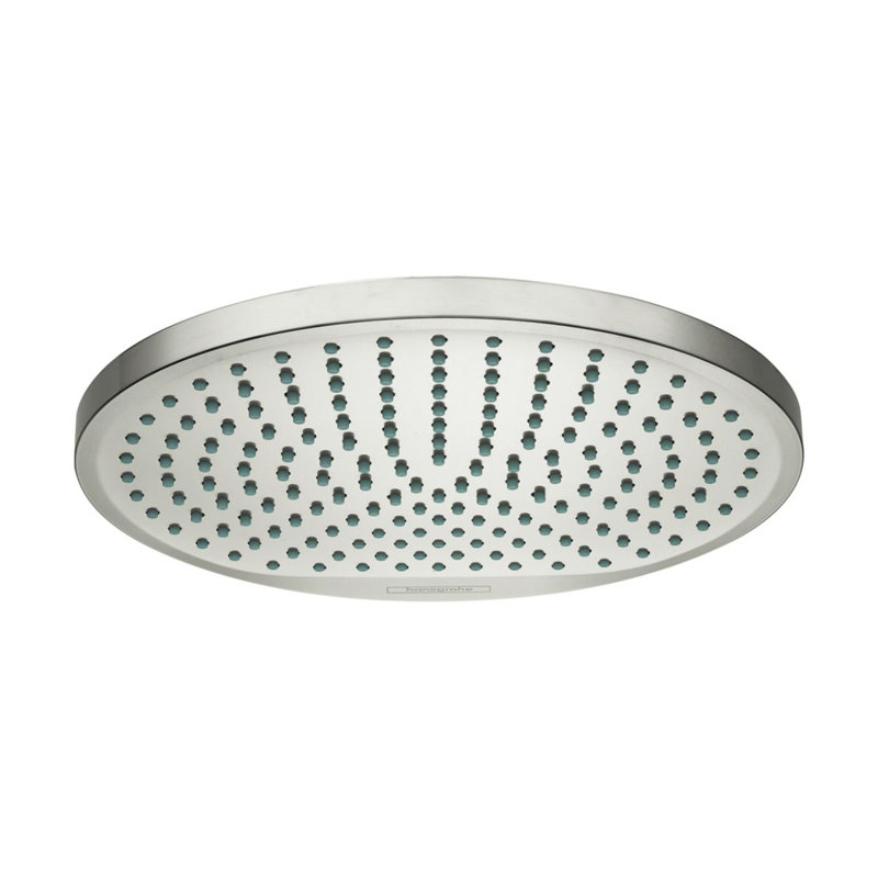 Pomme de douche fixe à 1 jet Hansgrohe Crometta 240, Nickel brossé, 2.5
