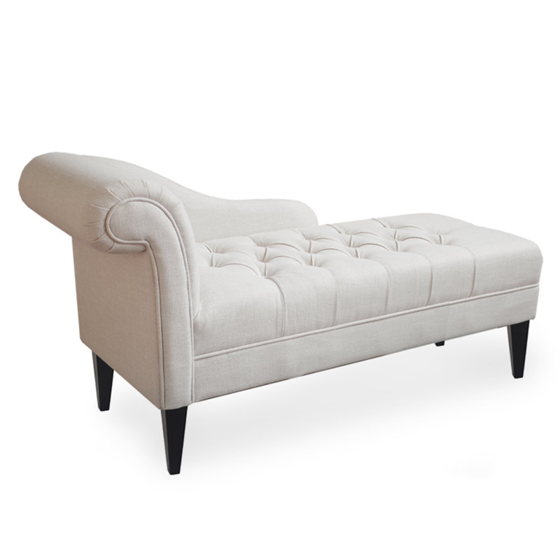 Repose-pieds en lin American Fashion, Brun