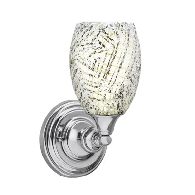 Wall Sconce With 5" Fusion Glass