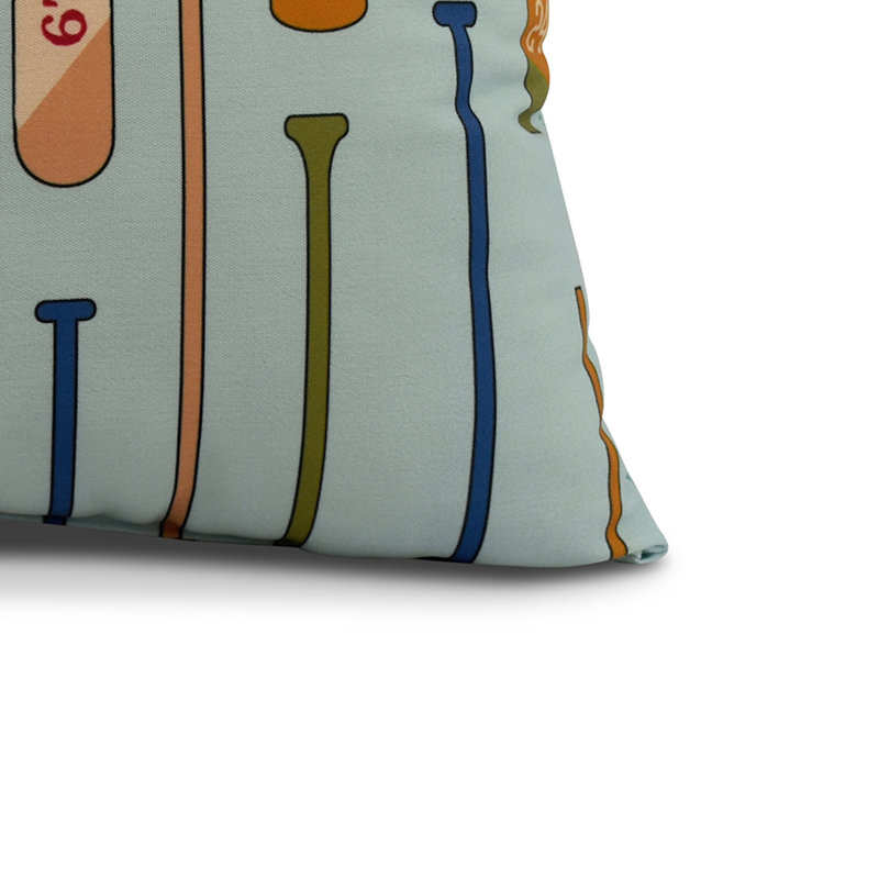 Housse et insert de coussin carré Nantucket, Aigue-marine, 20 po x 20 po
