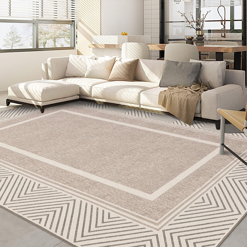 Dilvar Area Rug with Non-Slip Backing, Rectangle 5 pi x 7 pi