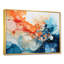 «Orange and Teal Essence Ink», reproduction d'art sur toile abstraite-2071016781-2071016780