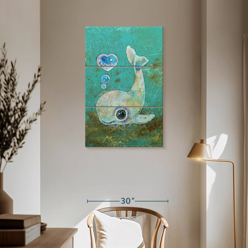 Brampt Baby Whale, 50" H x 32" W