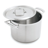 Demeyere Essential 5-Ply 8-Qt Stainless Steel Stock Pot with Lid