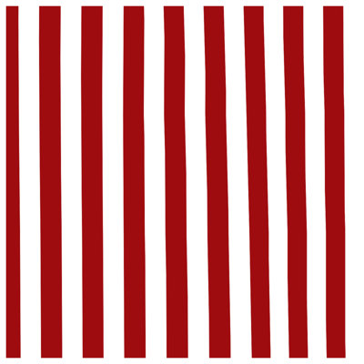 Red  Stripes Double Sided Throw Pillows