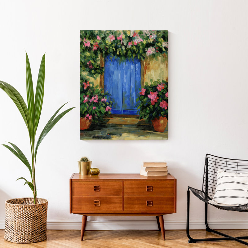 «Blue City Door», impression sur toile tendue