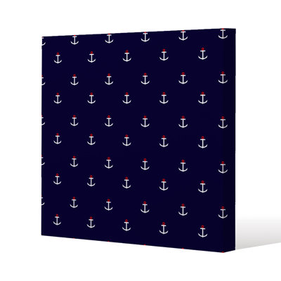 Anchors on Slim Style Canvas Print , 15mm Slim Real wood.