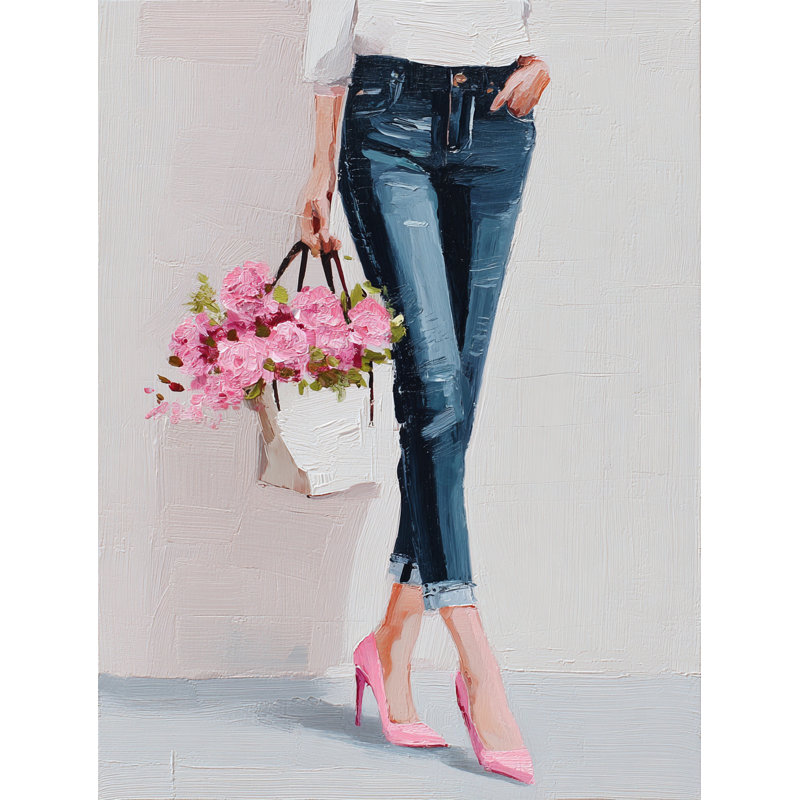 Modern Grace Wrapped Canvas Wall Art, 16"W x 24"H x 1.5"D