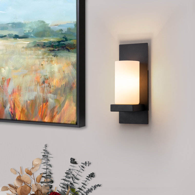 1 - Light Hardwired Dimmable Wall Sconce