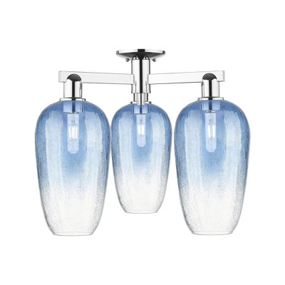 Brookhaven Flute - 3 Light Semi-Flush Mount