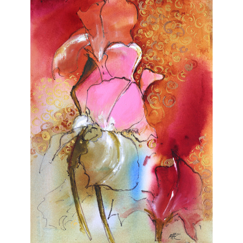 " Beaut " by Elizabeth Chapman, 21.25" H x 17.25" W, Black Framed Paper