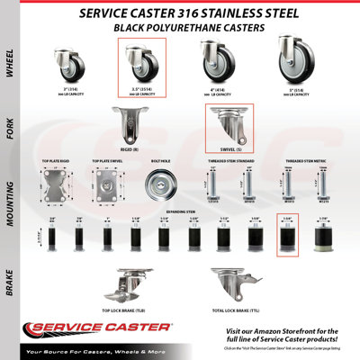 Swivel Stem Caster