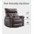 37.4" Oversized Manual Recliner with Heat and Massage, 360 Swivel Rocking Chair 26.7" Seat with Cup Holder-123582920