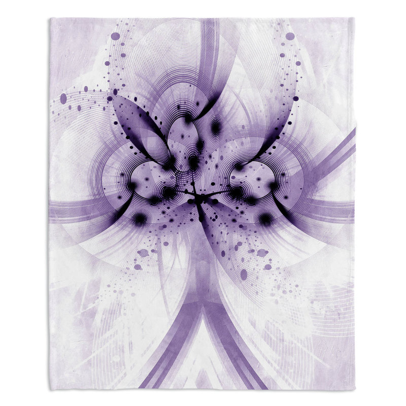  Couverture douce en sherpa, 51 po x 60 po, Mauve