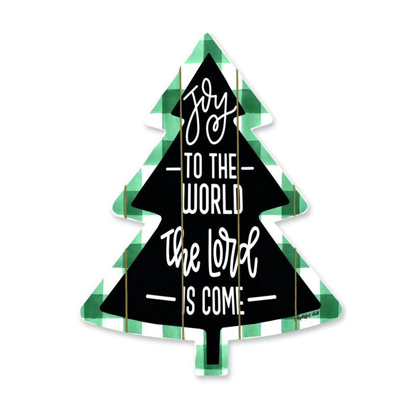 Décoration « Joy to the World-Buffalo check »