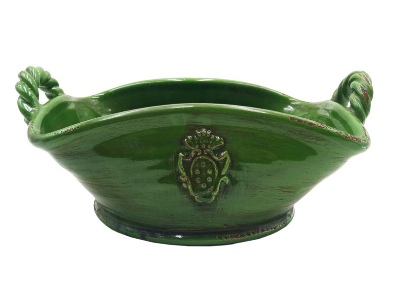 Ceramic Decorative Bowl, Green