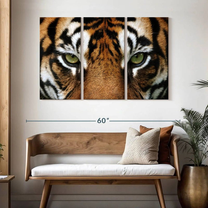 Brampt regard d'un tigre, H 32 po x l 50 po