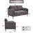 59.8'' W Modern Upholstery Loveseat Boucle-219439739