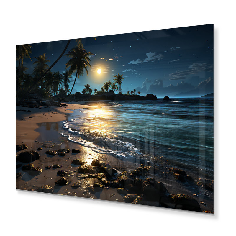 " Beach Silent Night III ", 12" H x 20" W x 1" D